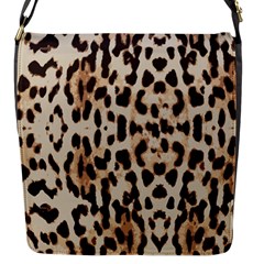 Leopard pattern Flap Messenger Bag (S)