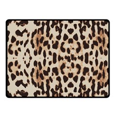 Leopard pattern Double Sided Fleece Blanket (Small) 