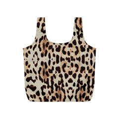 Leopard Pattern Full Print Recycle Bags (s)  by Valentinaart