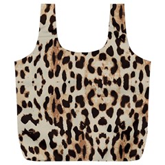 Leopard pattern Full Print Recycle Bags (L) 