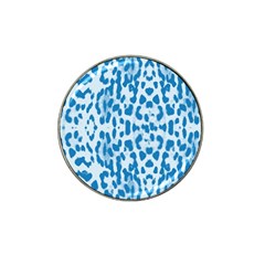 Blue Leopard Pattern Hat Clip Ball Marker (10 Pack)