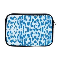 Blue Leopard Pattern Apple Macbook Pro 17  Zipper Case by Valentinaart