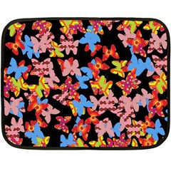 Butterflies Fleece Blanket (mini) by Valentinaart