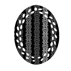 Pattern Oval Filigree Ornament (two Sides)