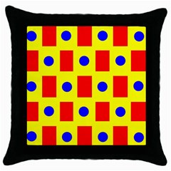 Pattern Design Backdrop Throw Pillow Case (black) by Amaryn4rt