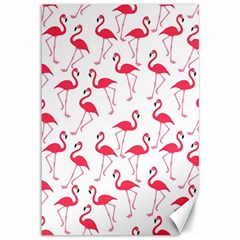 Flamingo pattern Canvas 12  x 18  