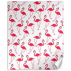 Flamingo pattern Canvas 11  x 14  