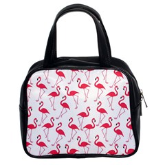 Flamingo pattern Classic Handbags (2 Sides)