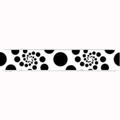 Dot Dots Round Black And White Small Bar Mats by Amaryn4rt
