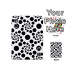 Dot Dots Round Black And White Playing Cards 54 (Mini)  Front - Spade10