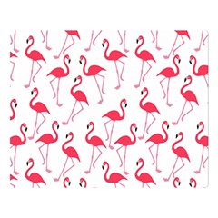 Flamingo pattern Double Sided Flano Blanket (Large) 
