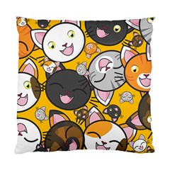 Cats Pattern Standard Cushion Case (two Sides) by Valentinaart