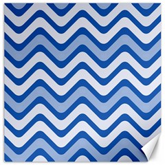 Waves Wavy Lines Pattern Design Canvas 16  X 16   by Amaryn4rt