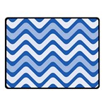 Waves Wavy Lines Pattern Design Fleece Blanket (Small) 50 x40  Blanket Front