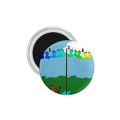 Welly Boot Rainbow Clothesline 1 75  Magnets