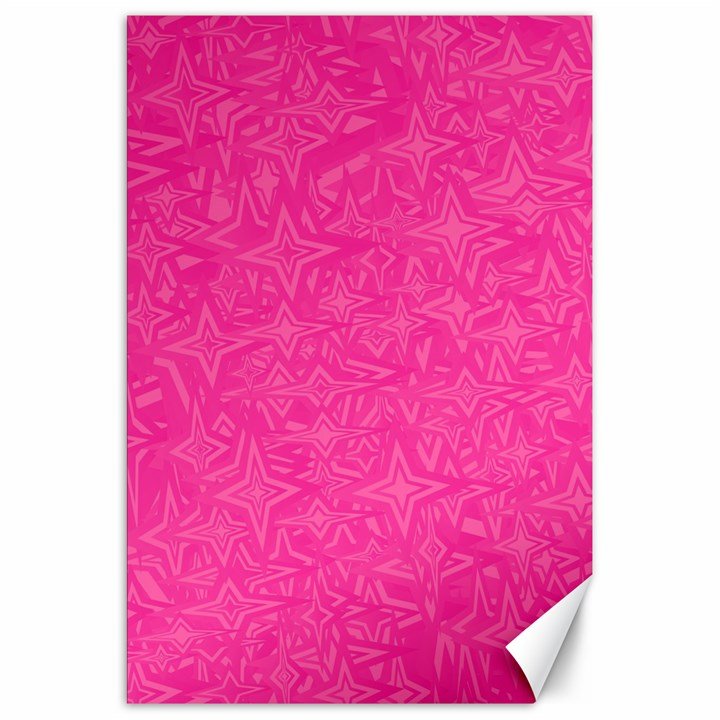 Geometric Pattern Wallpaper Pink Canvas 20  x 30  