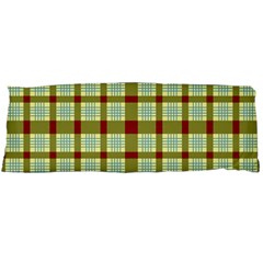 Geometric Tartan Pattern Square Body Pillow Case (dakimakura) by Amaryn4rt