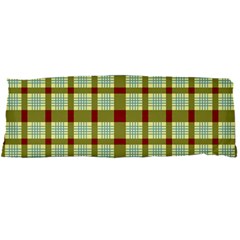 Geometric Tartan Pattern Square Body Pillow Case Dakimakura (two Sides) by Amaryn4rt