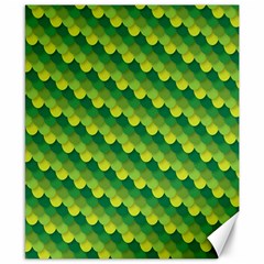 Dragon Scale Scales Pattern Canvas 8  X 10  by Amaryn4rt