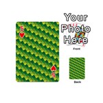 Dragon Scale Scales Pattern Playing Cards 54 (Mini)  Front - Heart5
