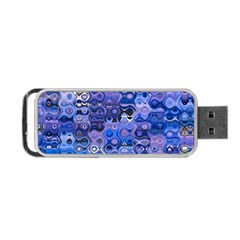 Background Texture Pattern Colorful Portable Usb Flash (one Side) by Amaryn4rt