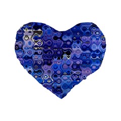 Background Texture Pattern Colorful Standard 16  Premium Heart Shape Cushions