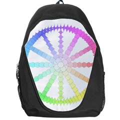 Polygon Evolution Wheel Geometry Backpack Bag by Amaryn4rt