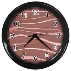 Lines Swinging Texture Background Wall Clocks (black) by Amaryn4rt