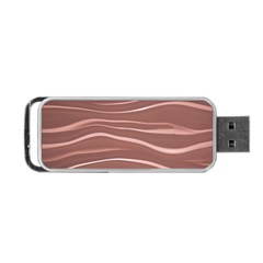 Lines Swinging Texture Background Portable Usb Flash (two Sides) by Amaryn4rt