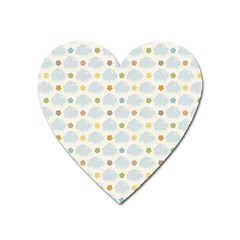 Baby Cloudy Star Cloud Rainbow Blue Sky Heart Magnet