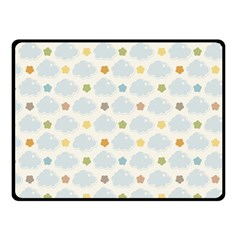 Baby Cloudy Star Cloud Rainbow Blue Sky Fleece Blanket (small)