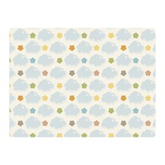 Baby Cloudy Star Cloud Rainbow Blue Sky Double Sided Flano Blanket (mini)  by Alisyart