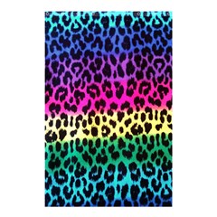 Cheetah Neon Rainbow Animal Shower Curtain 48  X 72  (small) 