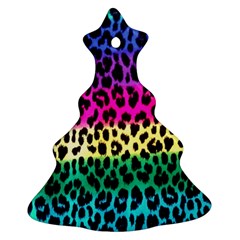 Cheetah Neon Rainbow Animal Ornament (christmas Tree)  by Alisyart