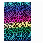 Cheetah Neon Rainbow Animal Small Garden Flag (Two Sides) Front