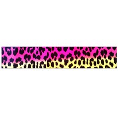 Cheetah Neon Rainbow Animal Flano Scarf (large)