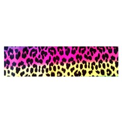 Cheetah Neon Rainbow Animal Satin Scarf (oblong)