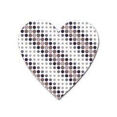 Circle Blue Grey Line Waves Black Heart Magnet