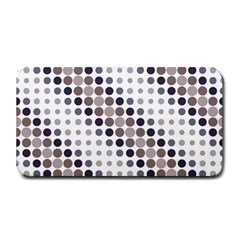 Circle Blue Grey Line Waves Black Medium Bar Mats