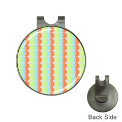 Circles Orange Blue Green Yellow Hat Clips With Golf Markers