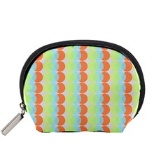 Circles Orange Blue Green Yellow Accessory Pouches (small)  by Alisyart