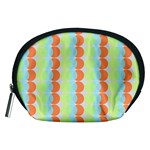 Circles Orange Blue Green Yellow Accessory Pouches (Medium)  Front