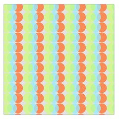 Circles Orange Blue Green Yellow Large Satin Scarf (square) by Alisyart