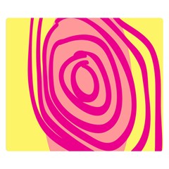 Doodle Shapes Large Line Circle Pink Red Yellow Double Sided Flano Blanket (small)  by Alisyart
