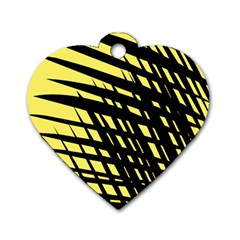 Doodle Shapes Large Scratched Included Dog Tag Heart (two Sides)