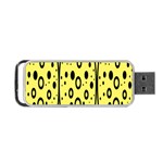 Easter Egg Shapes Large Wave Black Yellow Circle Dalmation Portable USB Flash (One Side) Front