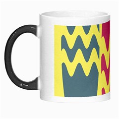 Easter Egg Shapes Large Wave Green Pink Blue Yellow Morph Mugs