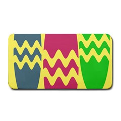 Easter Egg Shapes Large Wave Green Pink Blue Yellow Medium Bar Mats by Alisyart