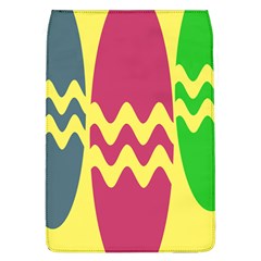 Easter Egg Shapes Large Wave Green Pink Blue Yellow Flap Covers (l)  by Alisyart