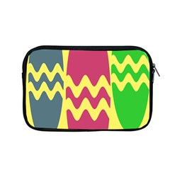 Easter Egg Shapes Large Wave Green Pink Blue Yellow Apple Macbook Pro 13  Zipper Case by Alisyart